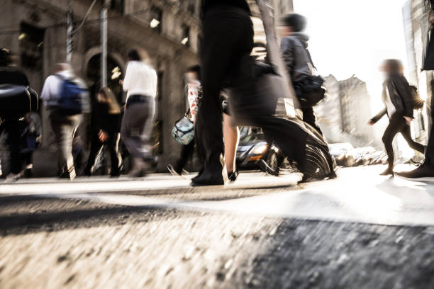 istock Traffic at rush hour in Toronto - Canada - Crossing people 954746292