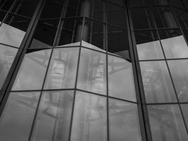 istock The glass architecture in city against a sky 954746854