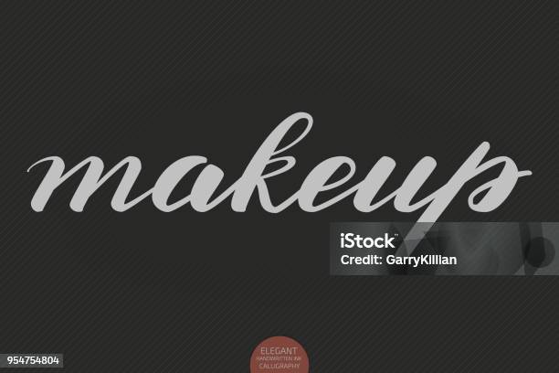 Makeup Lettering Rs Hand Drawn Lettering Makeup Elegant Modern Handwritten Calligraphy ...