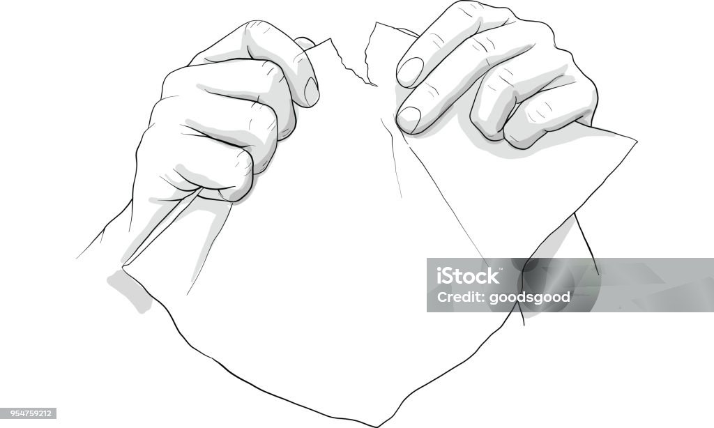 Restregar Vector Ilustración de Rasgado En Vector De Papel A Mano y más Vectores Libres ...