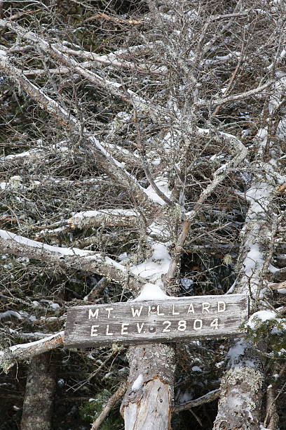istock Mt. Willard Summit Sign –Crawford Notch 95477048