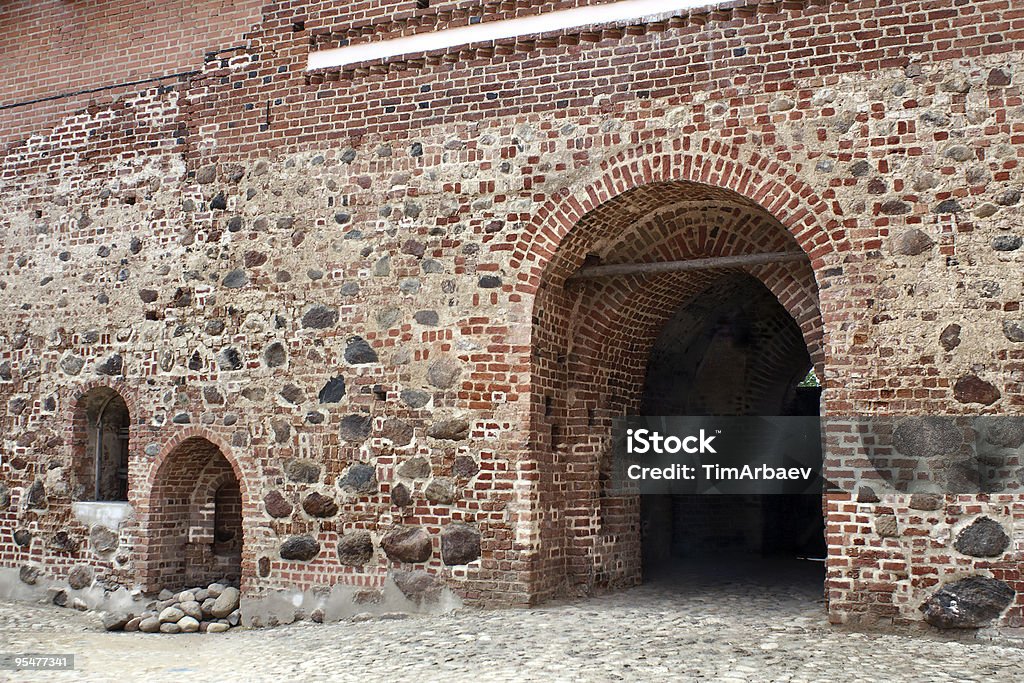 Eingang zum Castle - Lizenzfrei Blick durchs Fenster Stock-Foto