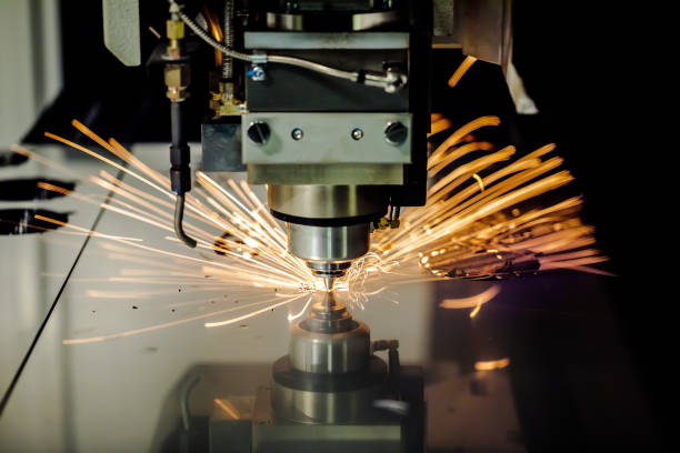 istock CNC Laser cutting of metal, modern industrial technology. 954775332