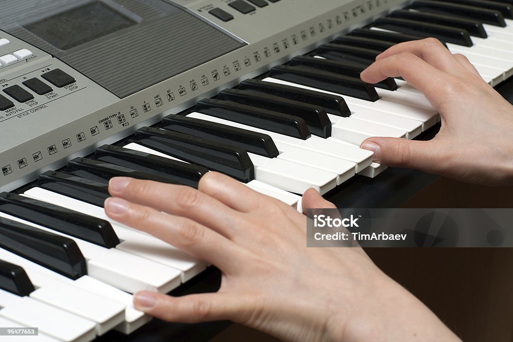 게임하기 피아노 - 로열티 프리 검은색 스톡 사진