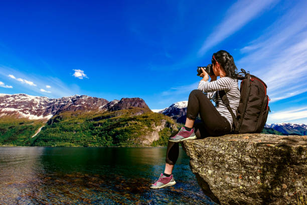 istock Nature photographer Norway Lofoten archipelago. 954776674