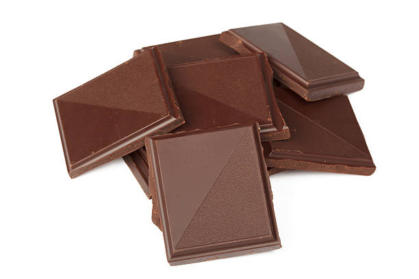 istock Pile of dark chocolate isolated 95477963