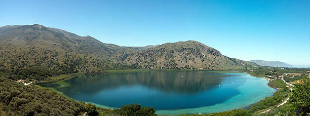 istock Panoramic view of Lake Kournas 95478051