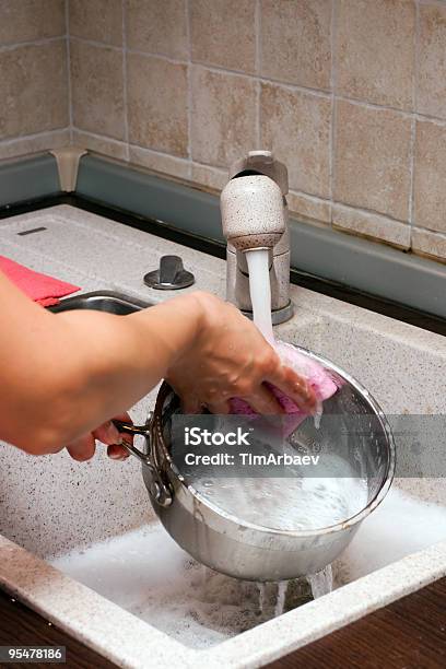 Housework Stock Photo - Download Image Now - Cooking Pan, Dirty, Washing