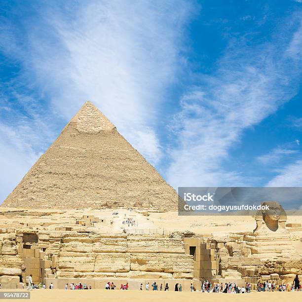 Pyramiden Von Gizeh Stockfoto und mehr Bilder von Antiquität - Antiquität, Blau, Cheopspyramide