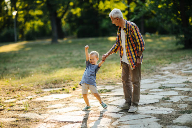 istock Cheerful moments with grandpa 954796126