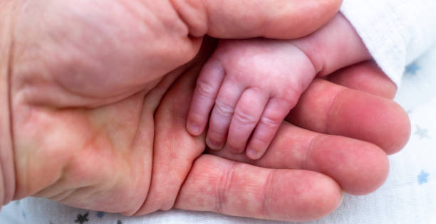 istock Baby's hand in father's hand up close 954797246
