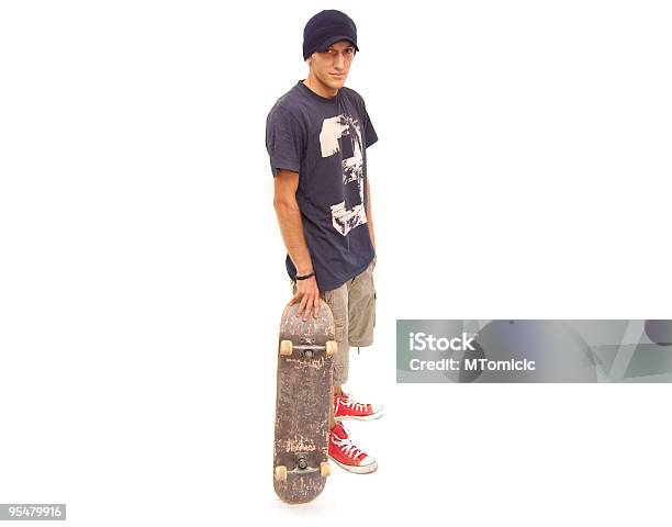 Smiling Skaterboy Stock Photo - Download Image Now - Cut Out, Skateboarding, Adolescence