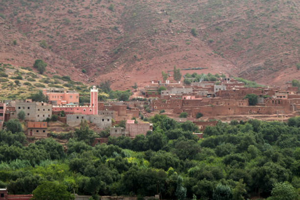 kasbah in marokko - asensio stock-fotos und bilder