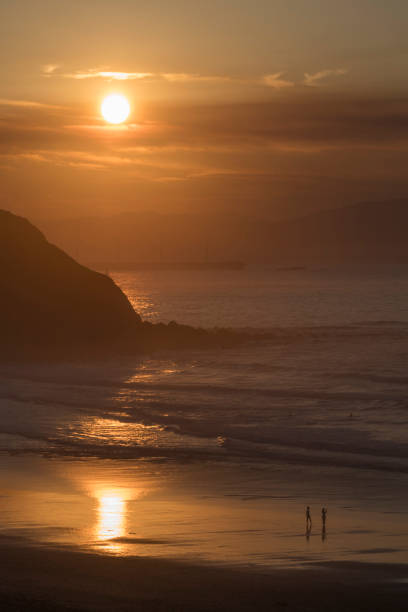 istock silhouettes on the beach at sunset 954804664