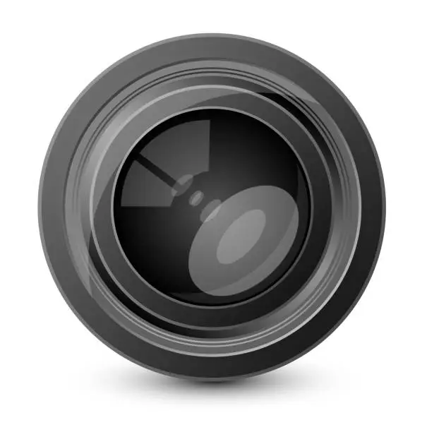 Vector illustration of Camera lens
