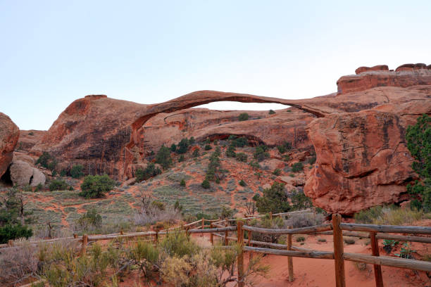 arches national park in the morning
