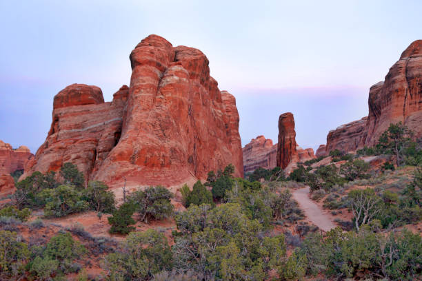 istock Tall rock fins in Arches National Park 954817158
