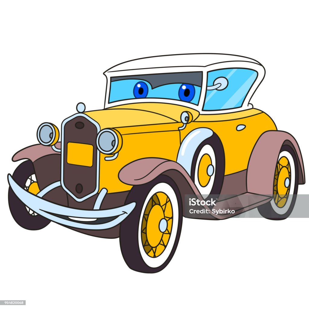 Cartoon Retro Old Car Stock Illustration - Download Image Now - 1910-1919, Car, Vintage Car - iStock Cartoon Retro Old Car Stock Illustration - Download Image Now - 1910-1919, Car, Vintage Car - iStock