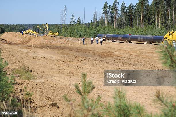 Gasdotto Cantiere Di Costruzione - Fotografie stock e altre immagini di Affari - Affari, Ambientazione esterna, Attrezzatura