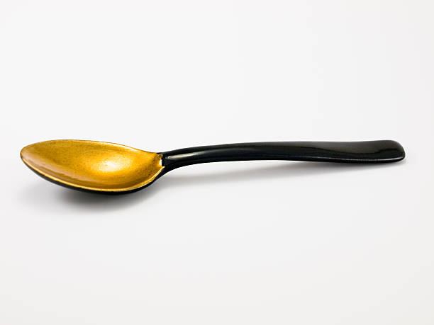 Ancient China tea spoon stock photo