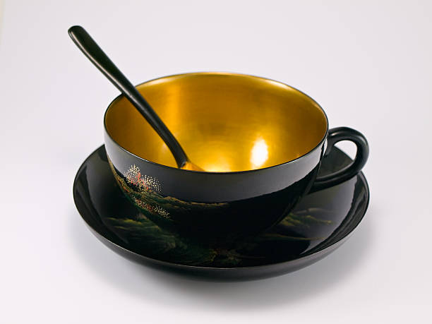 Ancient China tea cup stock photo
