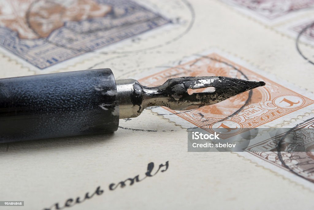 Old pen  Antique Stock Photo