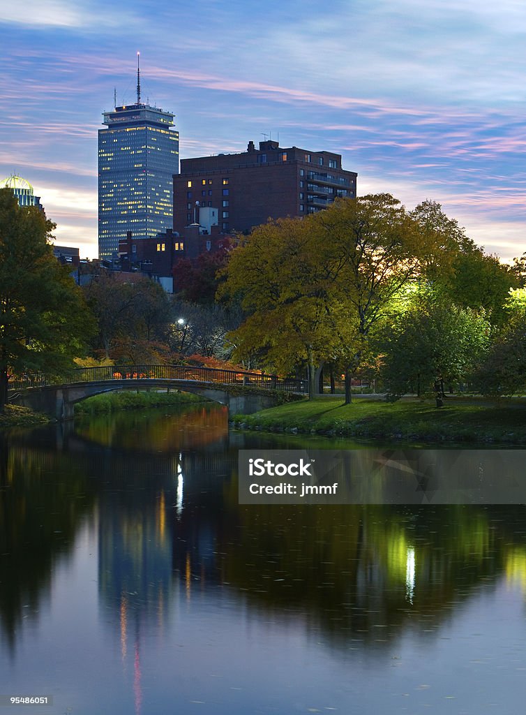 Boston Park coucher du soleil - Photo de Architecture libre de droits