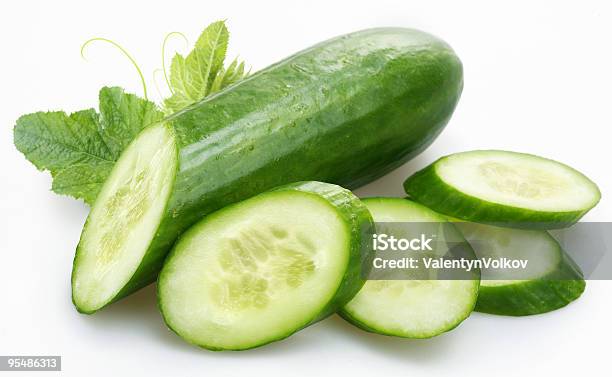 Cucumber And Its Rounds Stock Photo - Download Image Now - Color Image, Cross Section, Cucumber