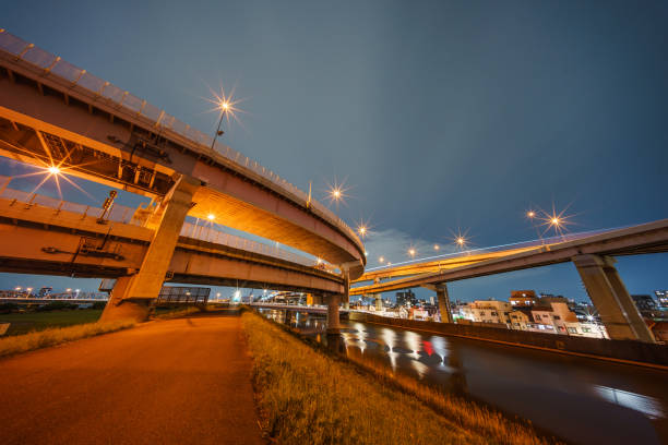 istock Junction in Japan Night view 954863648