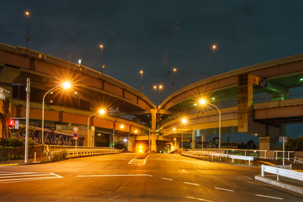 istock Junction in Japan Night view 954866584