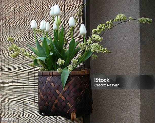 Japanische Fenster Stockfoto und mehr Bilder von Bambus - Material - Bambus - Material, Blume, Blumenbouqet