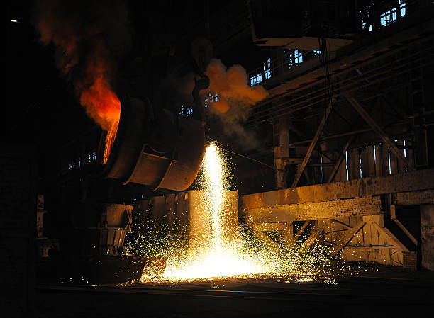 istock smelting of the metal 95489502
