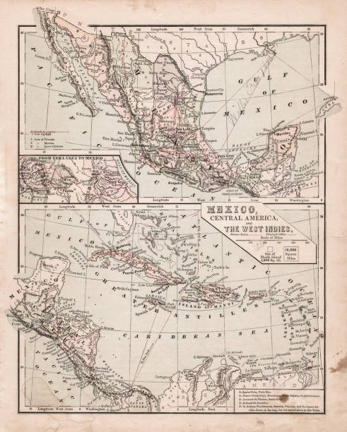 istock Map of Mexico and central america 1881 954896952