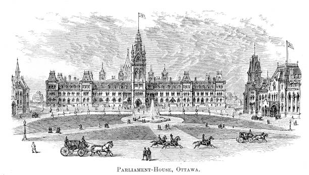 istock Parliament house Ottawa engraving 1881 954897114