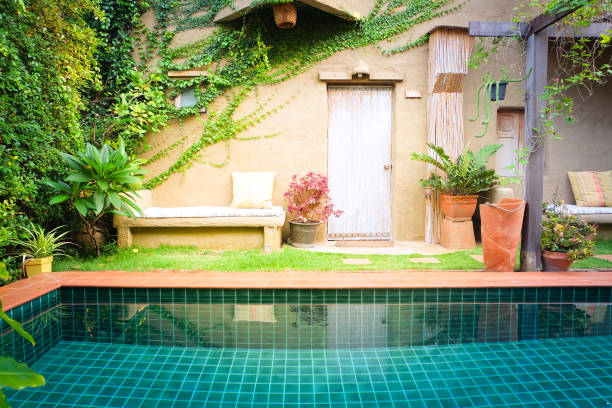 istock Front view for vintage resort hotel, Concept Summer 954905442