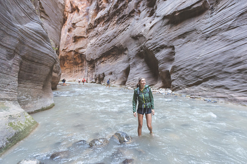 Hiking the Narrows in Zion National Park