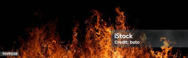 Burning Wildfire Stock Photo - Download Image Now - Burning, Color Image, Fire - Natural Phenomenon