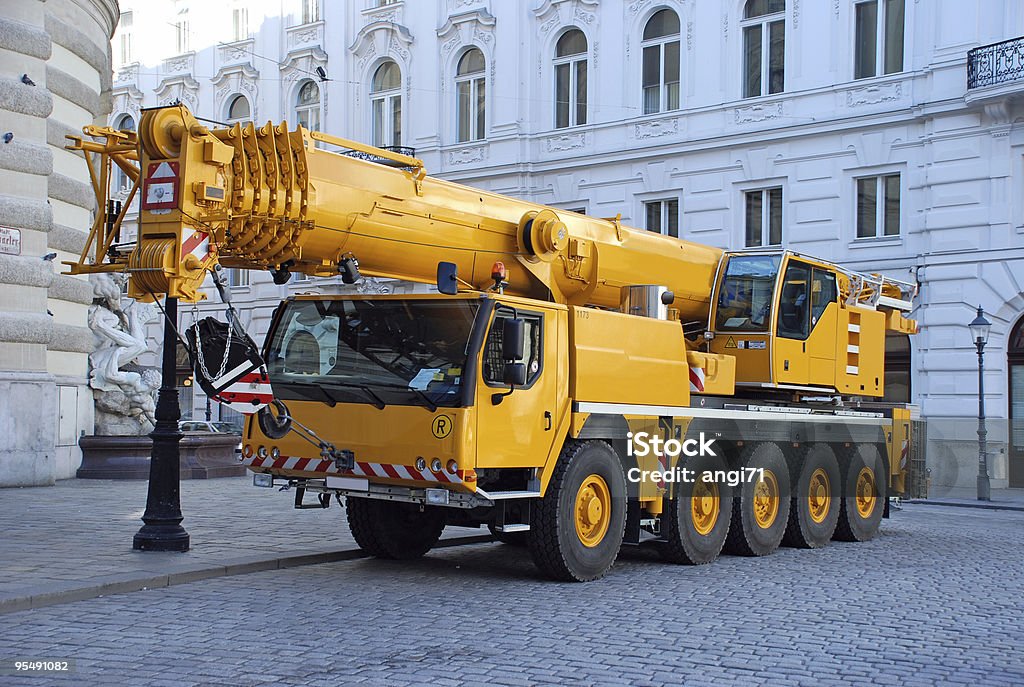 Abholung und crane truck - Lizenzfrei Mobiler Kran Stock-Foto