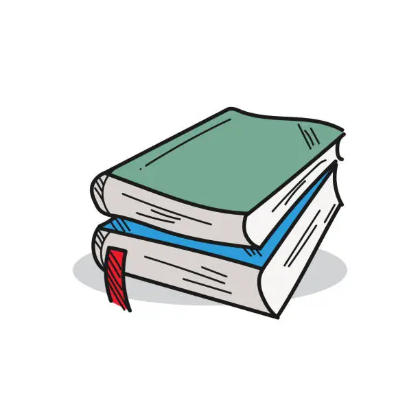 Vector illustration of Book illustration on a white background
