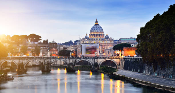 istock St. Peter's Basilica at sunset, Rome, Italy 954923460
