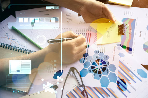 istock Business concept, businessman working laptop. Generic design notebook on the table. Worldwide connection technology interface, 954923544