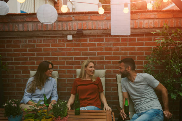 istock Friends having BBQ Party In Backyard 954927000