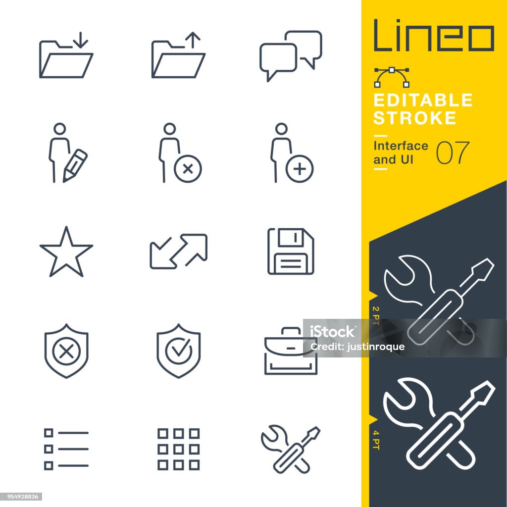 Lineo Editable Stroke - Interface and UI line icons Vector Icons - Adjust stroke weight - Expand to any size - Change to any colour Icon Symbol stock vector