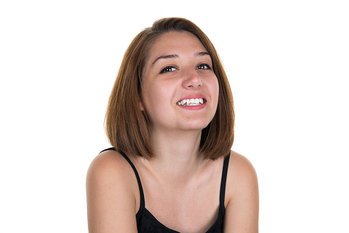 portrait of a happy teen girl