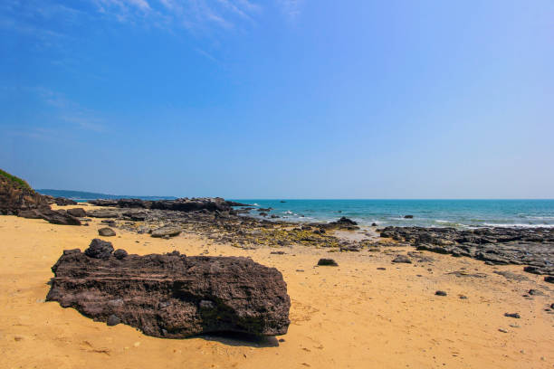 istock A volcanic rock by the sea. 954937312