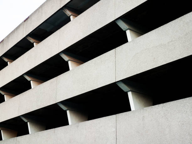 istock brutalist concrete car park from 1960s 954941464