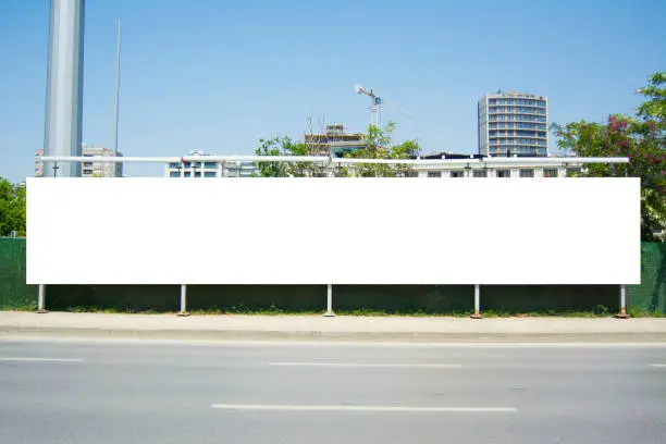 Long Billboard Blank Frame mockup