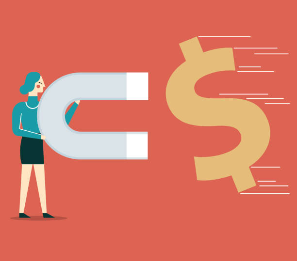 istock Businesswoman collecting money 954946450