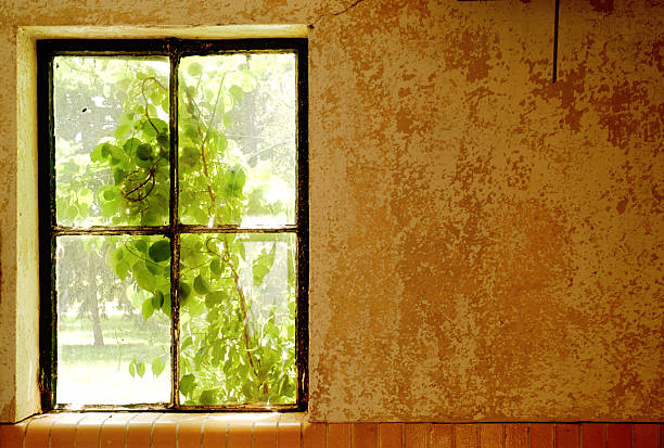 Wall and Window stock photo