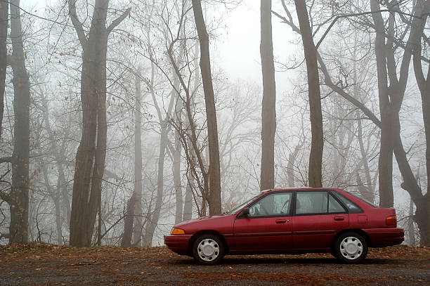 Car in Wlderness stock photo